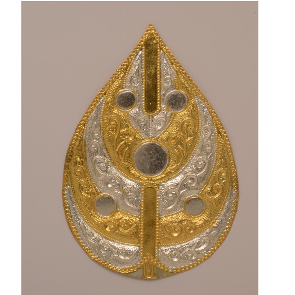 Gold Plated Designer Puja Pan