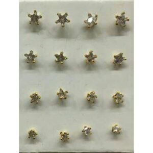 22KT Gold Star Design Nosepin