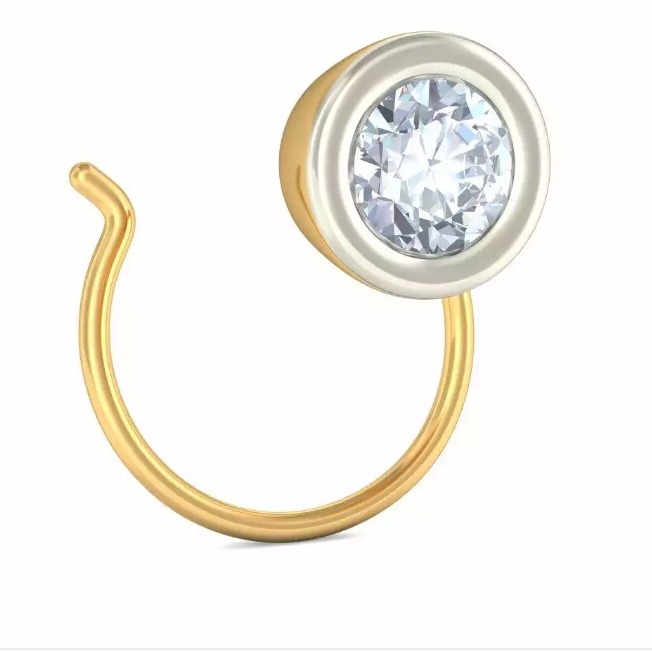 Gold nose pin