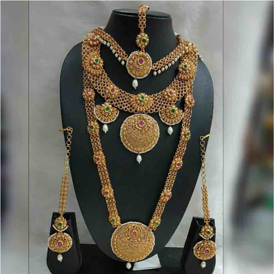 Traditional Copper Indian Bridal Set
