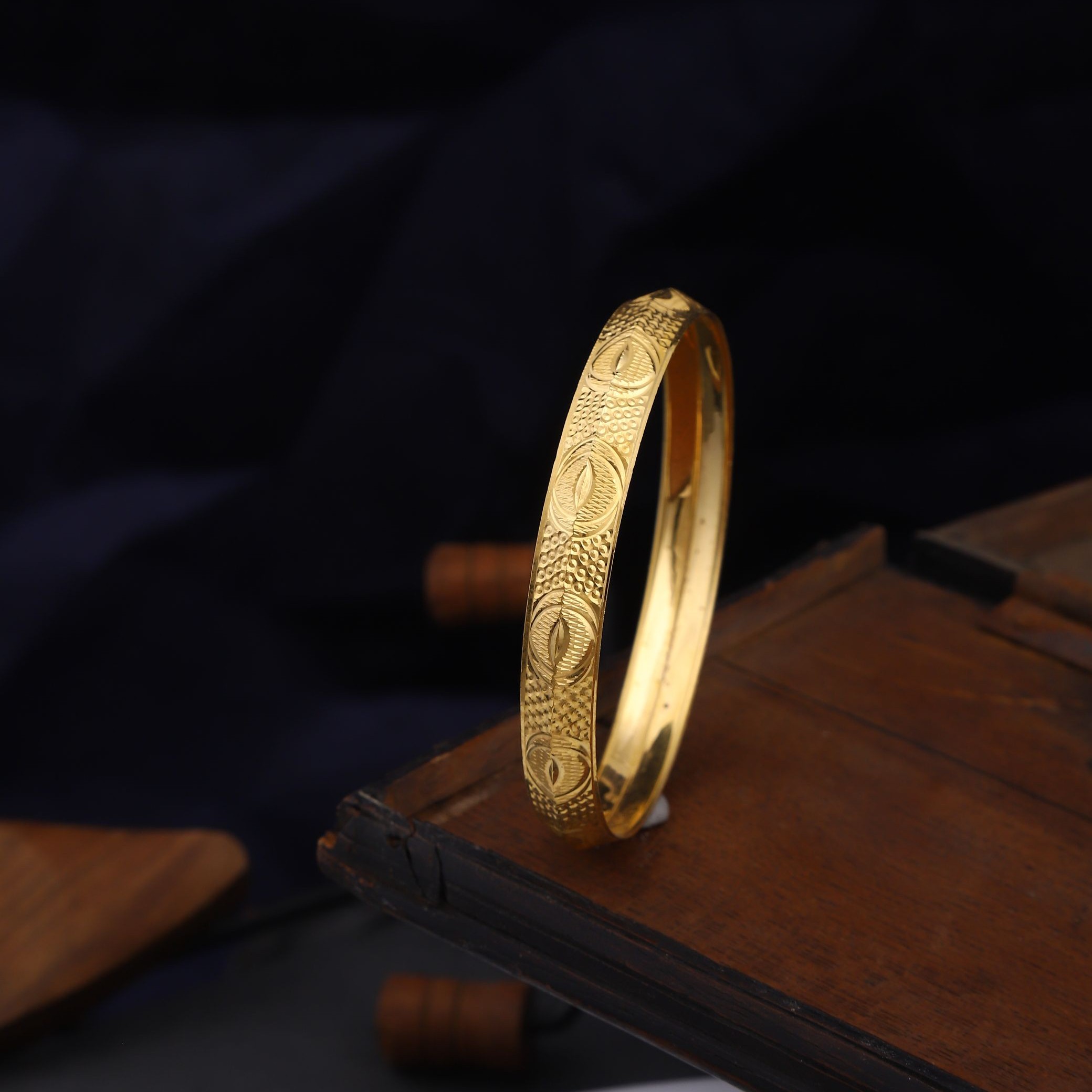 916 Gold CNC Cut Kada