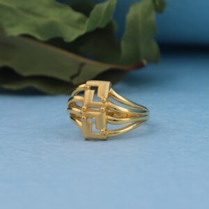 916 Plain Gold Ladies Ring