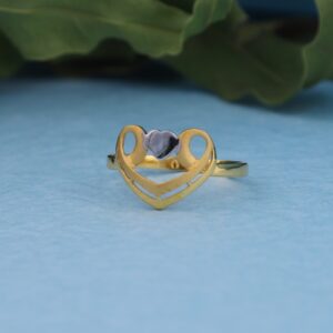 916 plain Gold ladies ring