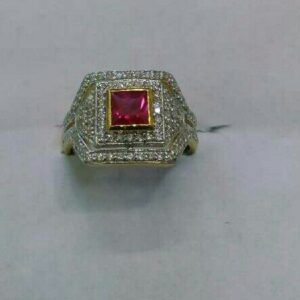 22K/916 Gold Single Stone Exclusive Ring