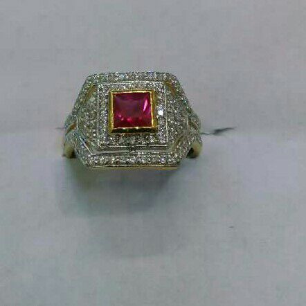 22K/916 Gold Single Stone Exclusive Ring