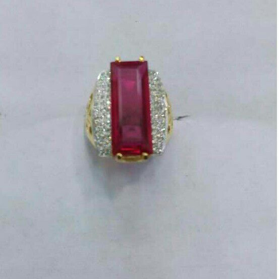 22K/916 Gold Single Stone Designer Ring