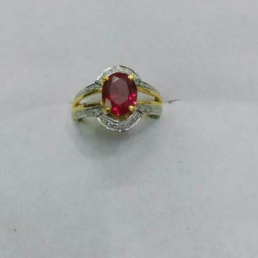 22K/916 Gold Single Stone Classic Ring