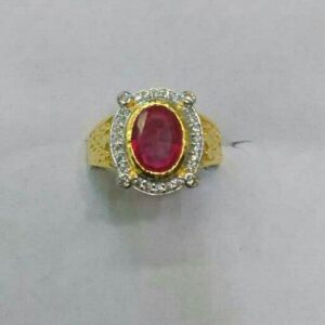 22K/916 Gold Single Stone Attractive Ring