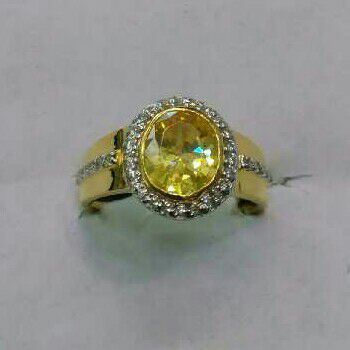 22K/916 Gold Single Stone Ring
