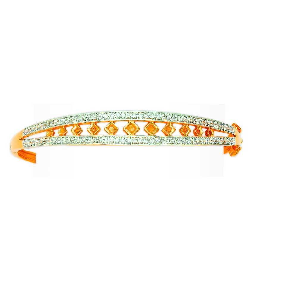22K/916 Gold Ladies Fancy CZ Bracelet