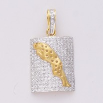 22kt Gold Fancy Machine cut Pendant