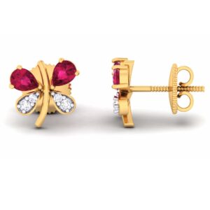 18KT Gold Ladies CZ Diamond Pendant set