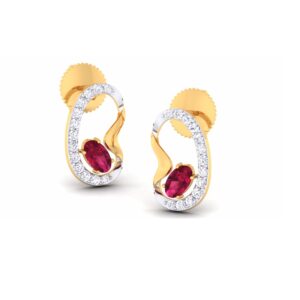 18KT Ladies CZ Diamond Pendent set