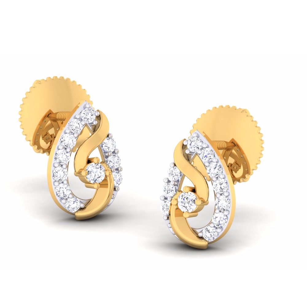 V-Prong Ladies CZ Diamond Pendent set - Image 4