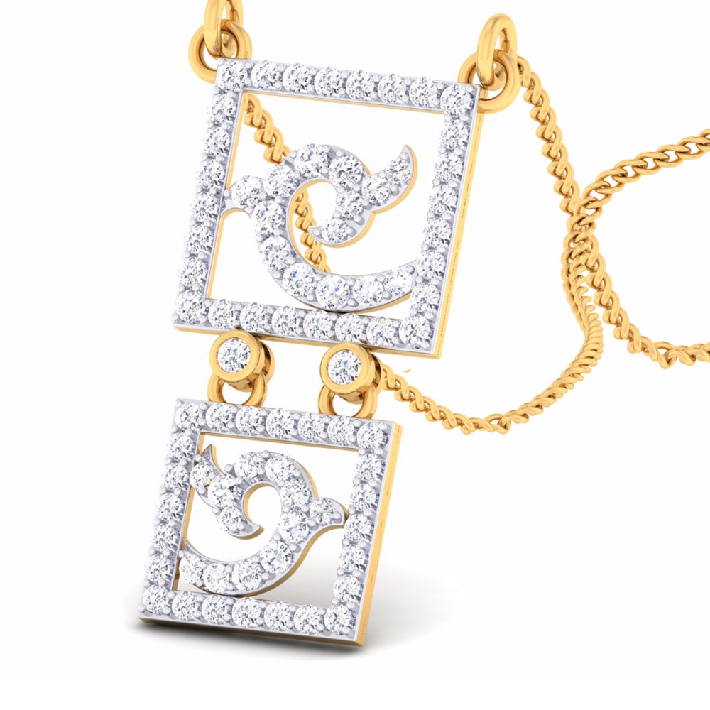 CZ Daimond Pendent set - Image 2