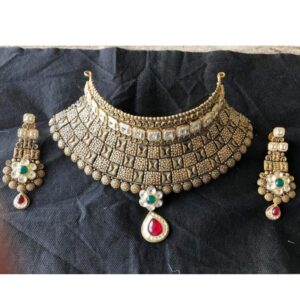 916 gold choker necklace set