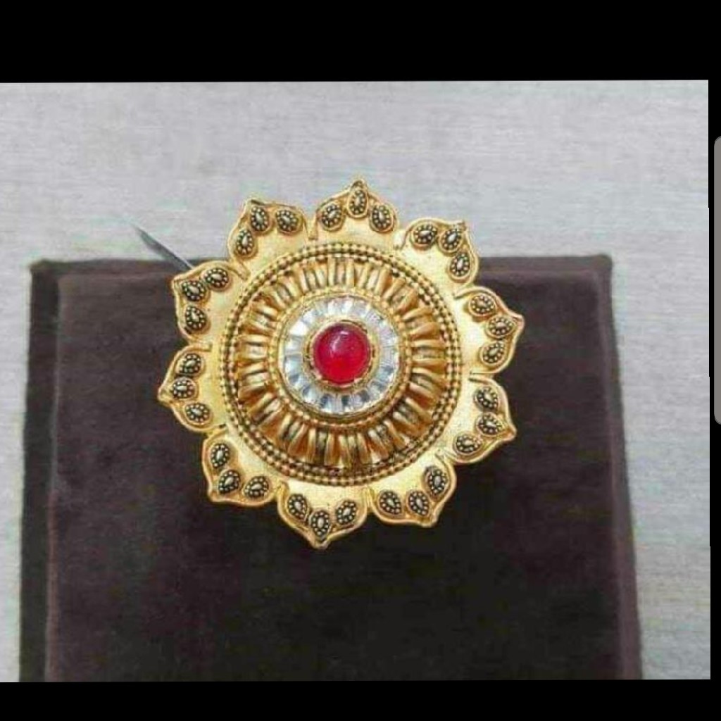 Jadau Kundan Antique Ladies Adjustable Ring