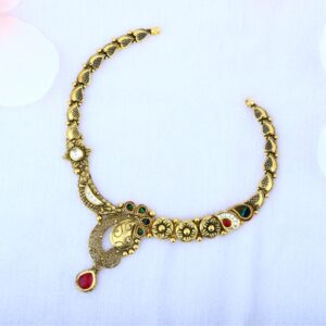 22KT Gold Antique Jadtar Set STG - 0088
