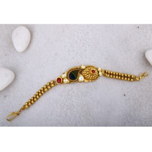 916 Gold Antique Jadtar Hathpan BRG - 0031
