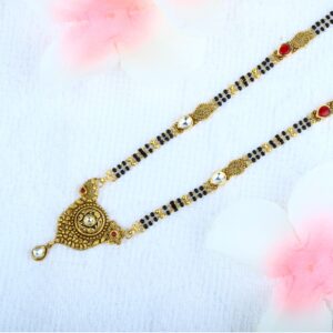 916 Gold Antique Jadtar Mangalsutra MSG - 0253