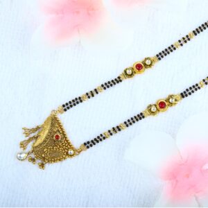 22KT Gold Antique Jadtar Mangalsutra MSG - 0257