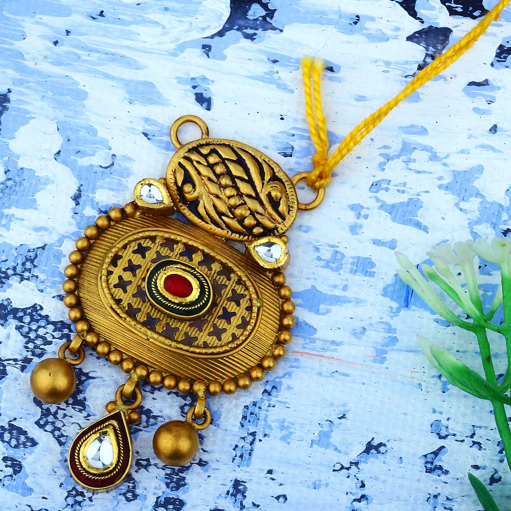 22K Gold Antique Fancy Pendant JAP-024