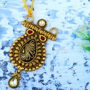 22kt gold antique bridal pendant jap-023