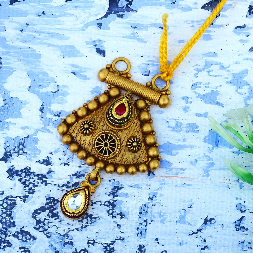 22K Gold Antique Fancy Pendant JAP-0018