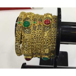 Antique Jadtar Chudi Patla (Patala Bangadi Set 4+2)