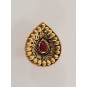 22KT Antique Jadtar Ladies Ring