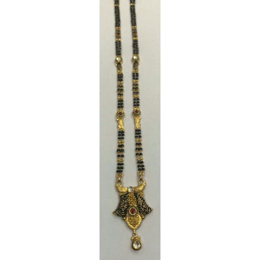 916 Gold Antique Jadtar Traditional Mangalsutra