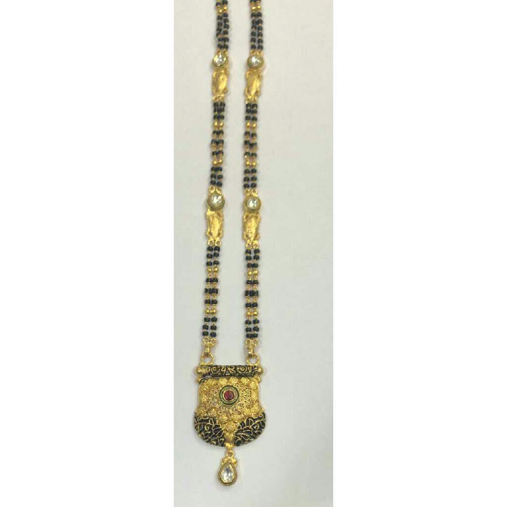 22K / 916 Yellow Gold Antique Jadtar Mangalsutra