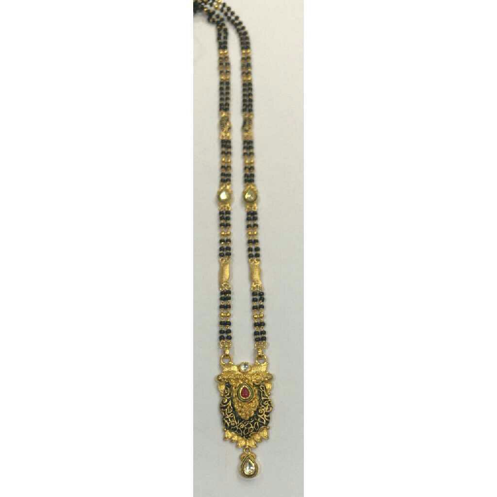 916 Gold Antique Jadtar Ladies Traditional Mangalsutra
