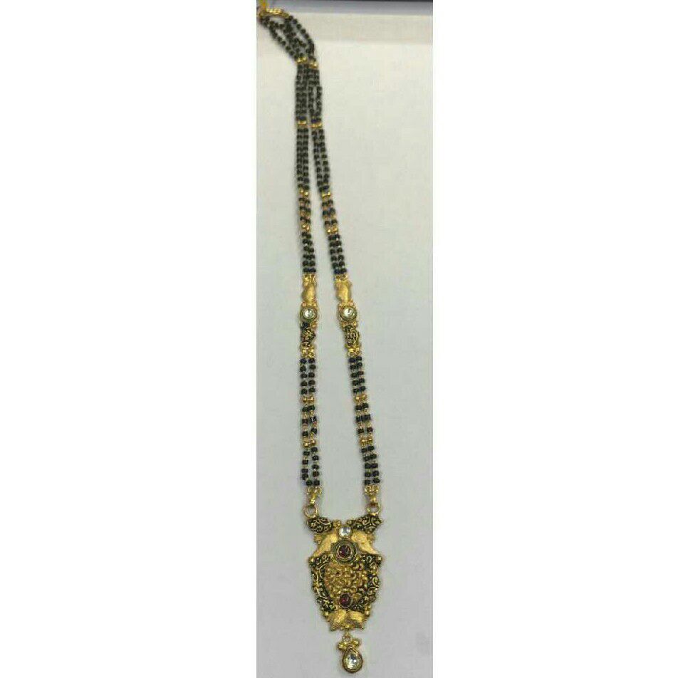 22K / 916 Gold Antique Jadtar Ladies Yellow Mangalsutra