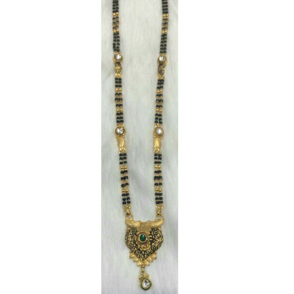 916 Gold Yellow Antique Jadtar Mangalsutra