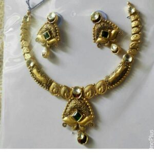 22K / 916 Gold Antique Jadtar Necklace Set