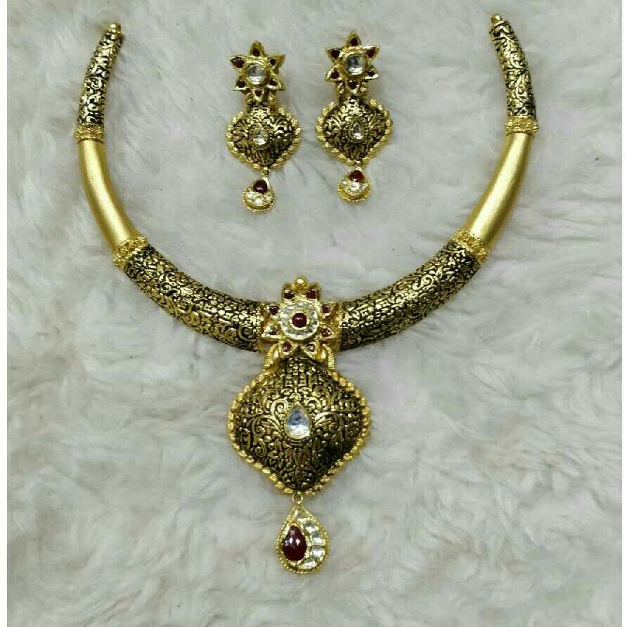 22K/916 Gold Antique Necklace Set