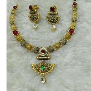 22K / 916 Gold Modern Antique Necklace Set