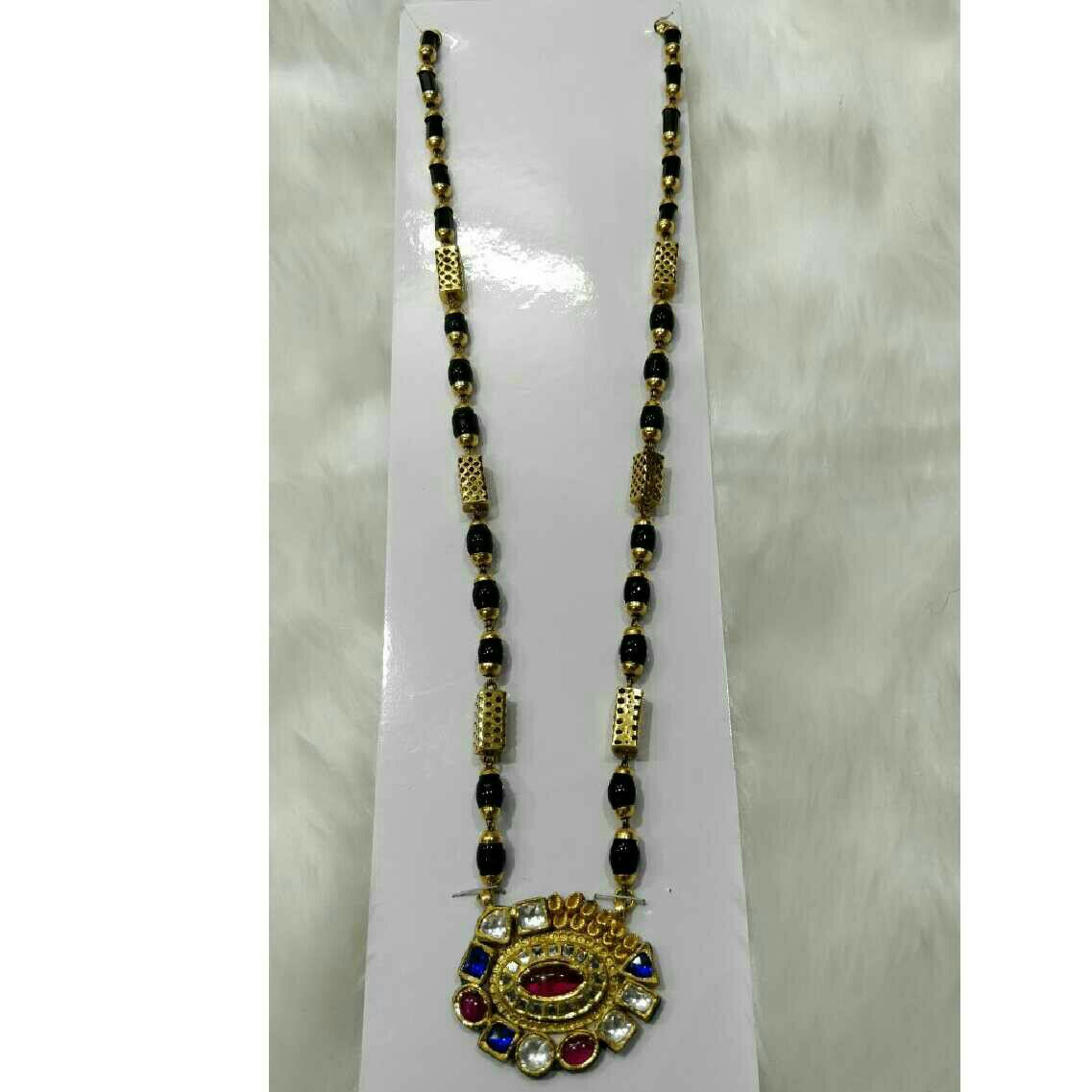 916 Antique Gold Marwadi Jadtar Bridal Mangalsurta