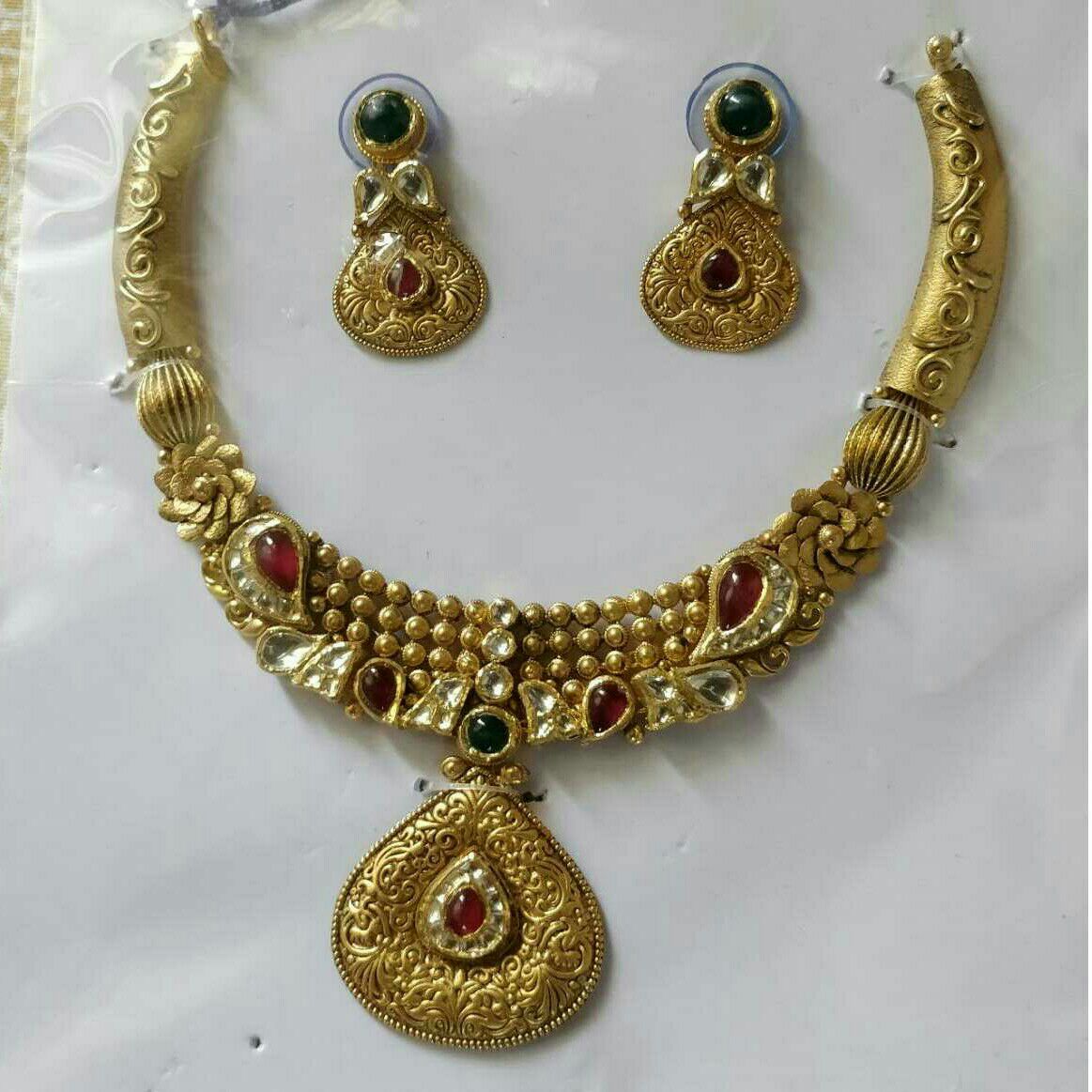 916 Gold Antique Necklace Set