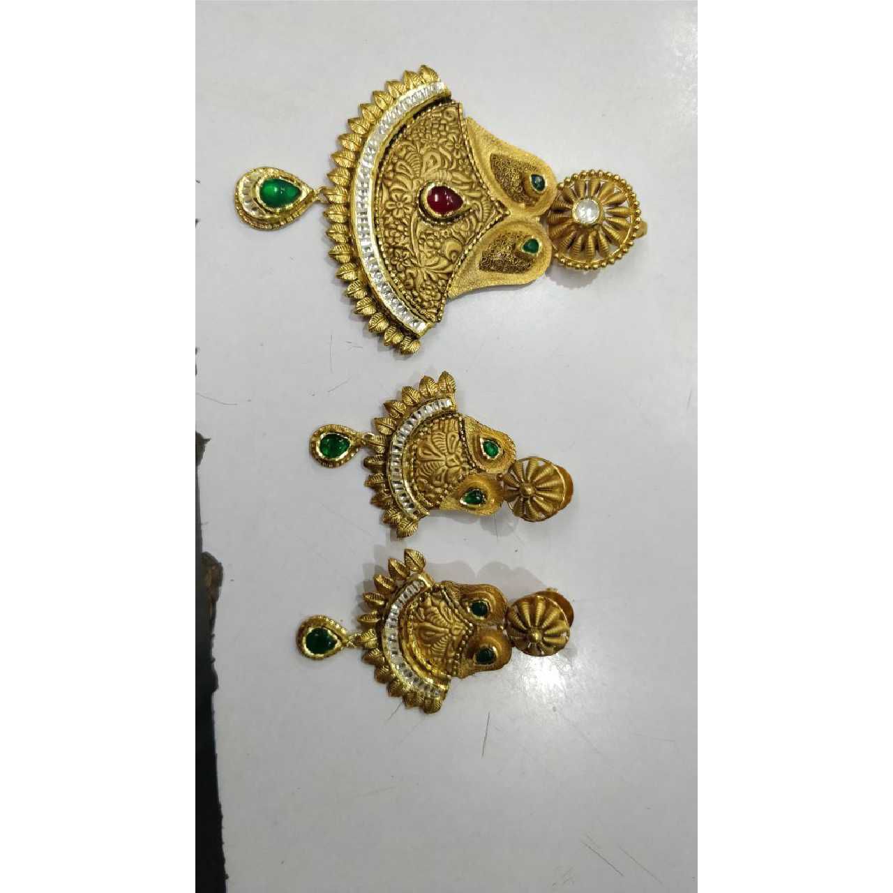 22K / 916 Gold Antique Single Naka Pendant Set