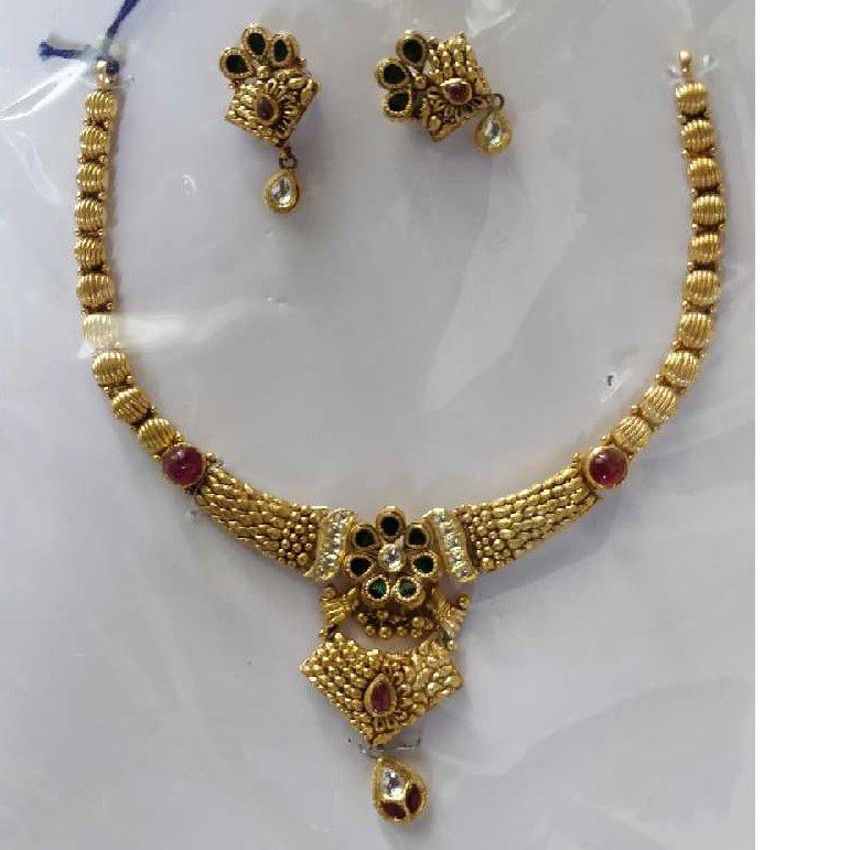 22KT/916 Classic Designer Necklace Set Pieces