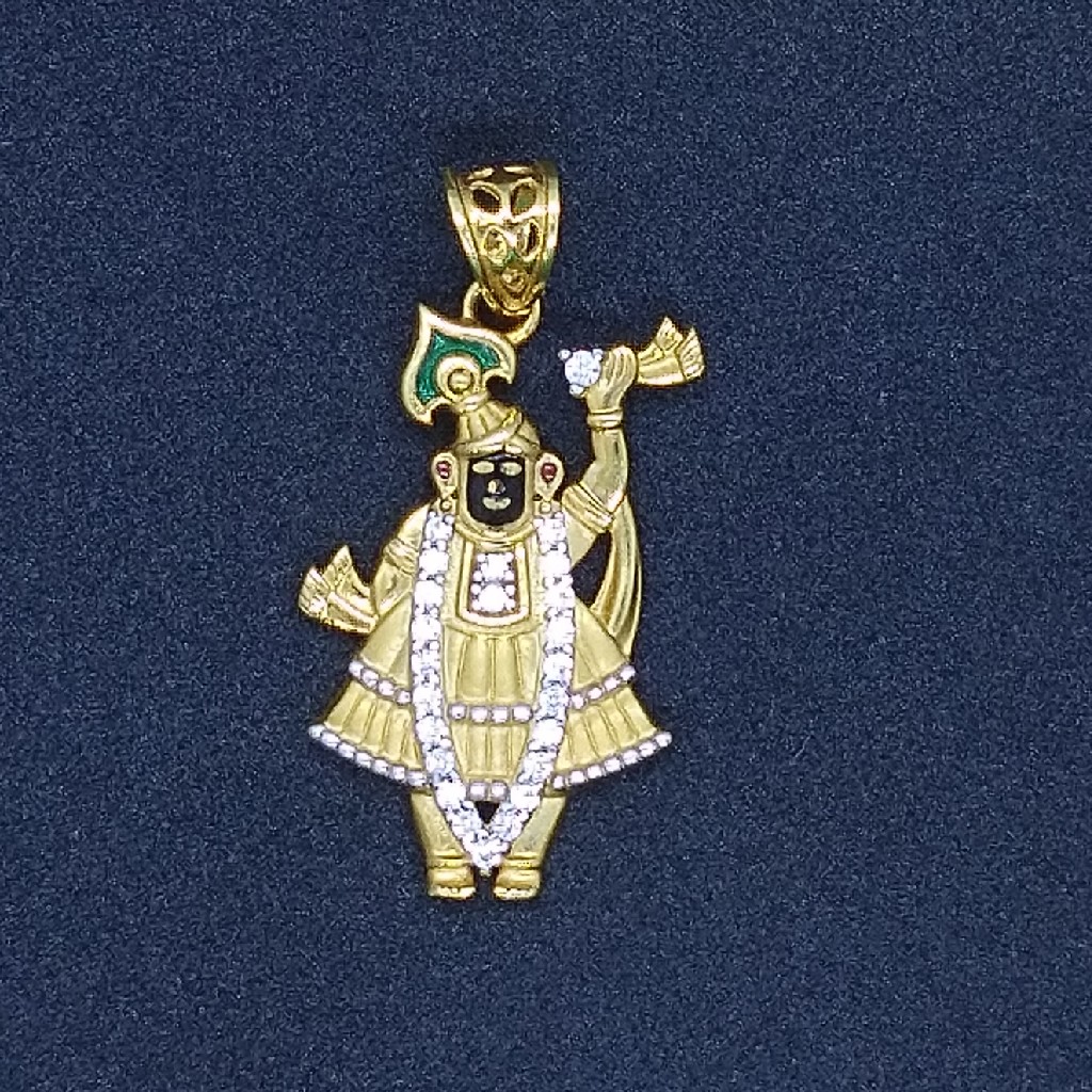916 gold srinathji pendant tj-040