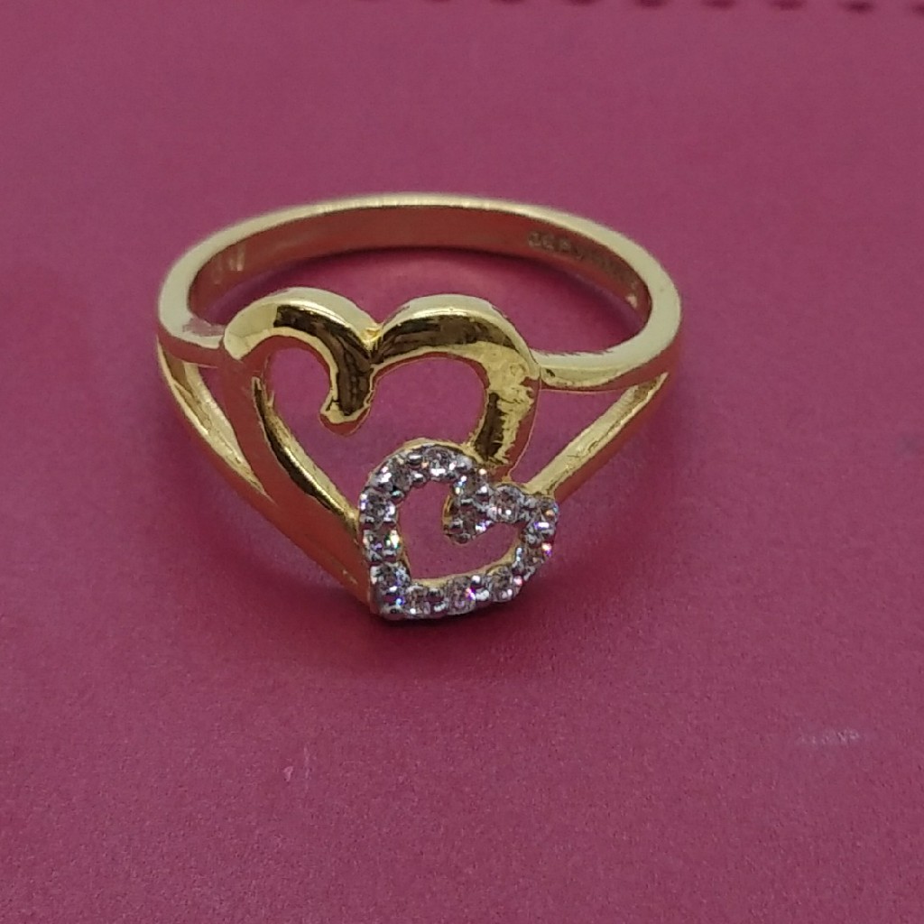 916 gold casting cz Ring tj-014