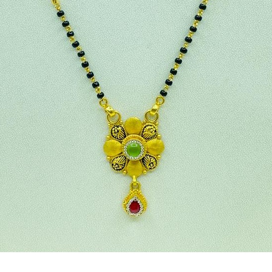 22K Gold Flower Design Mangalsutra