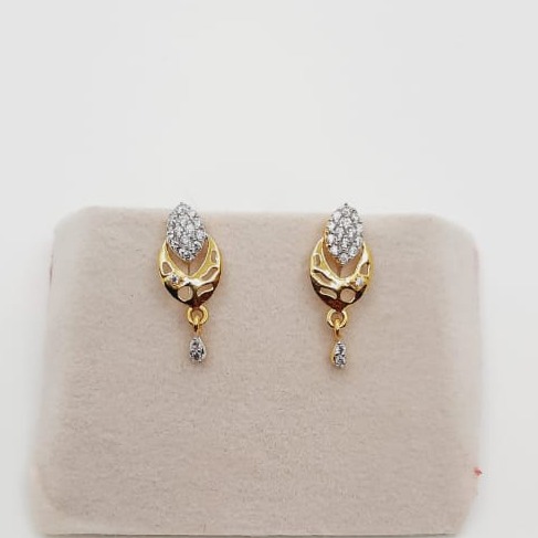 Gold Fancy tops Earrings - Image 2