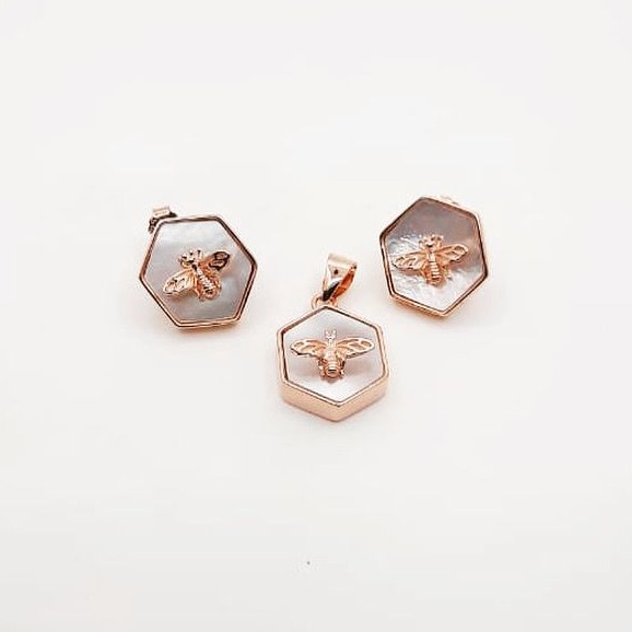 92.5 rose gold pendant tops