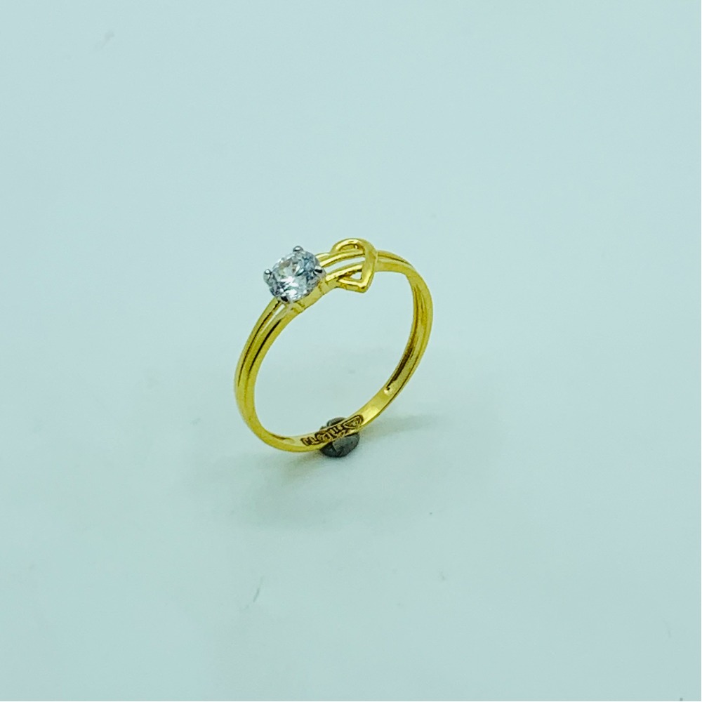 22ct gold diamond - heart ring for women