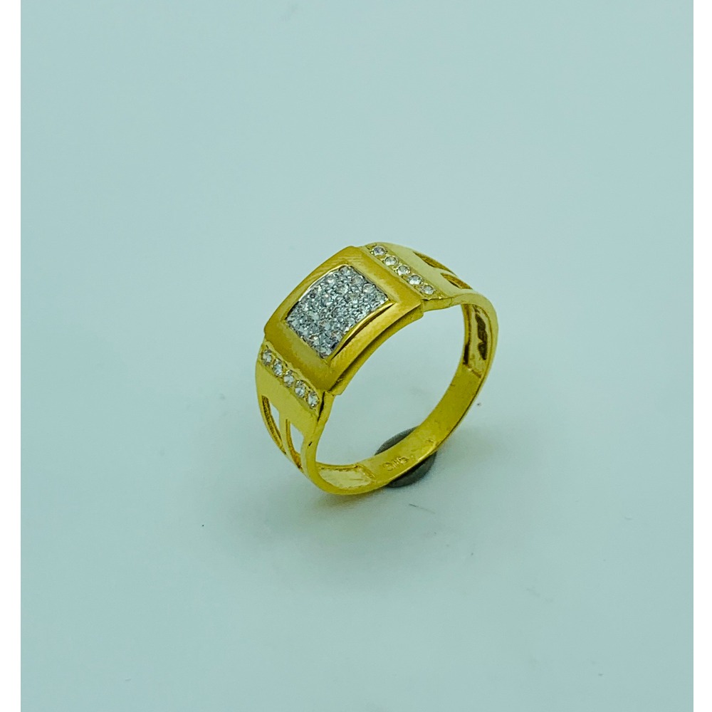 22ct gold gents diamond ring