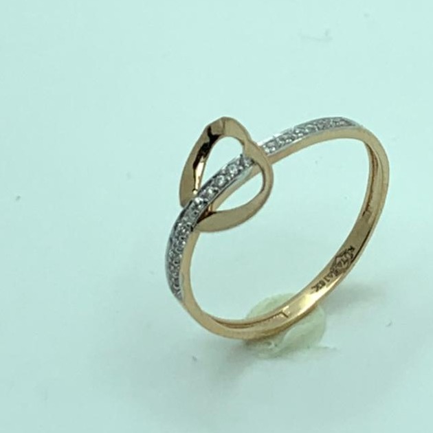 18 ct rose gold ring uniqe design